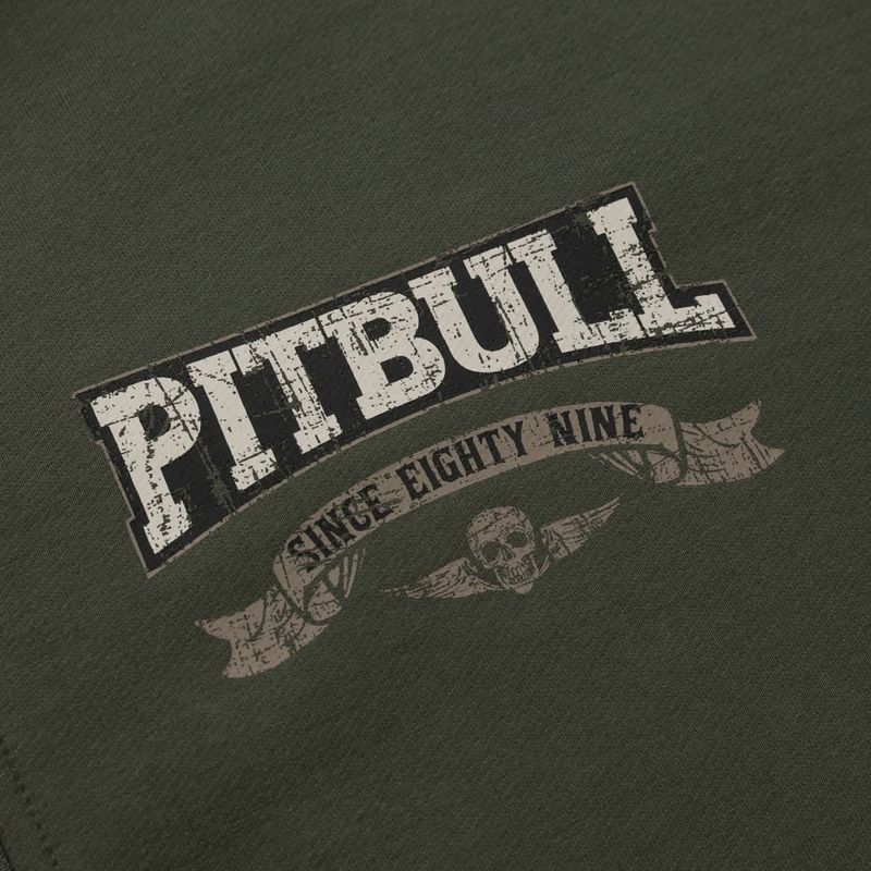 Bluza męska Pitbull Troublemaker Hooded Zip Sweatshirt old green 9