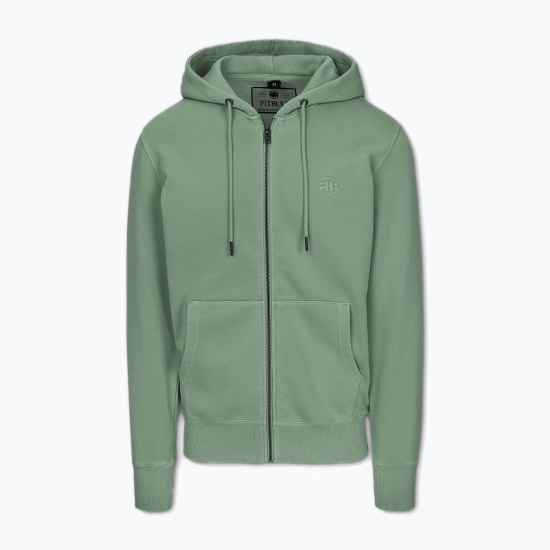 Bluza męska Pitbull Lancaster 2 Hooded Zip Sweatshirt washed green 5