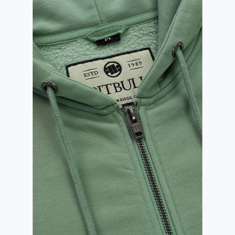 Bluza męska Pitbull Lancaster 2 Hooded Zip Sweatshirt washed green 8