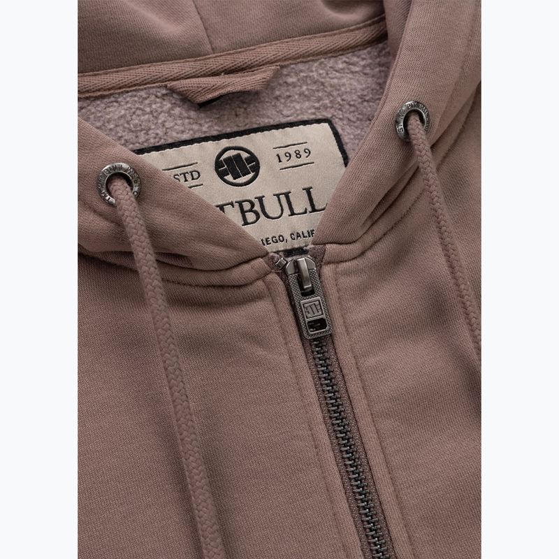Bluza męska Pitbull Lancaster 2 Hooded Zip Sweatshirt washed burgundy 8