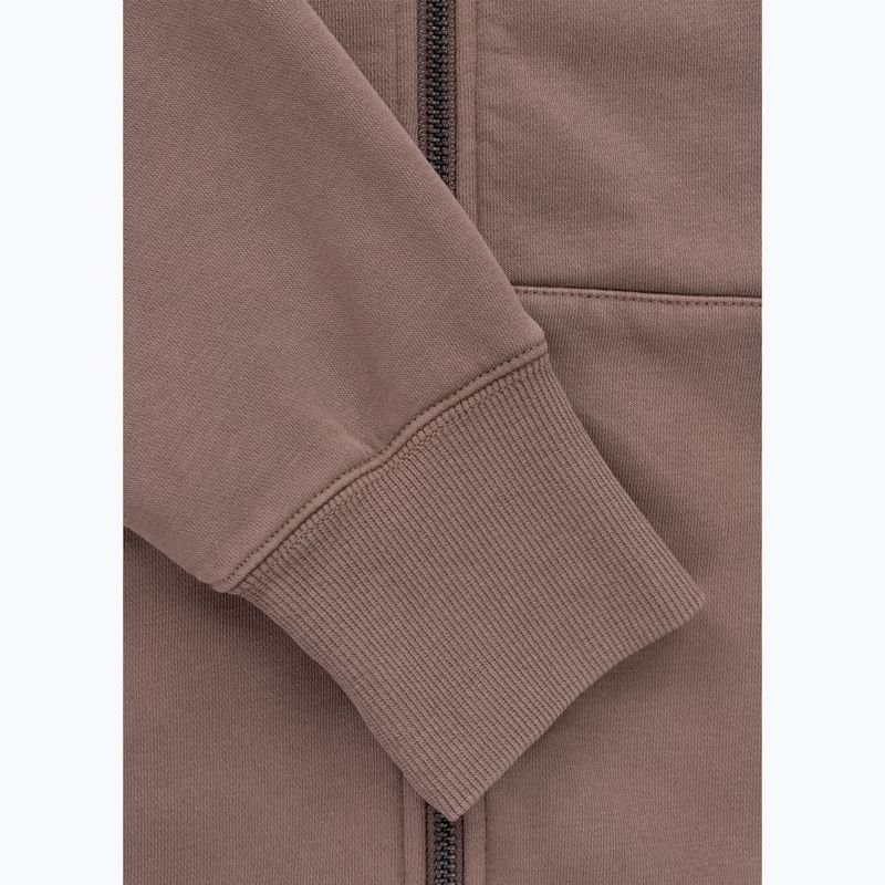 Bluza męska Pitbull Lancaster 2 Hooded Zip Sweatshirt washed burgundy 10