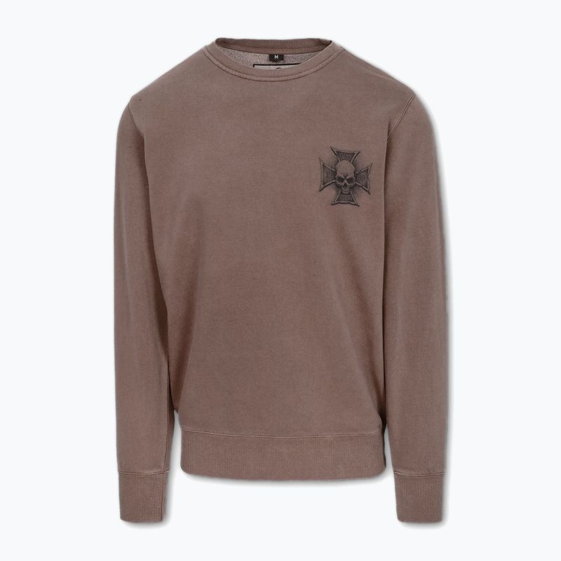 Bluza męska Pitbull Bite Me Crewneck Sweatshirt washed burgundy 6