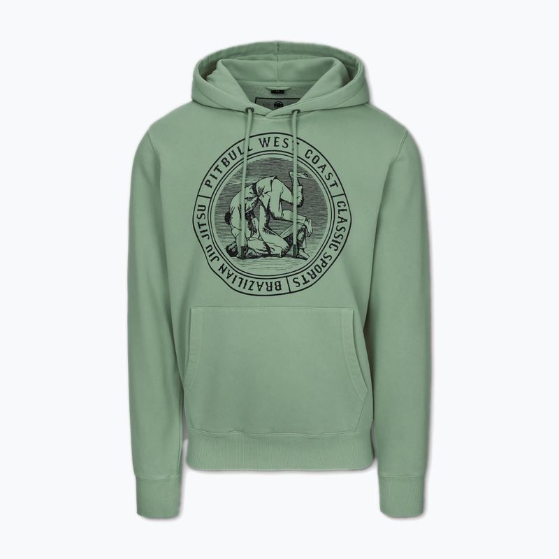 Bluza męska Pitbull Vintage Bjj Hooded Sweatshirt washed green 4