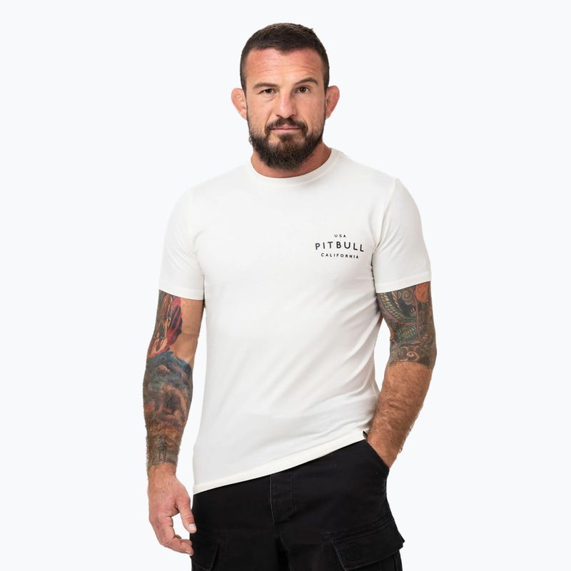 Koszulka męska Pitbull USA CAL off white