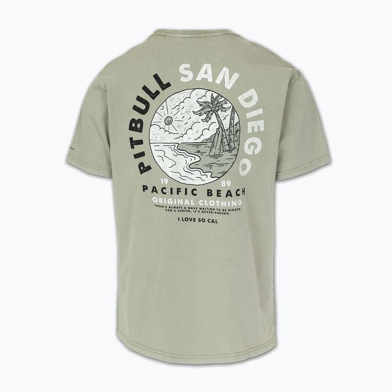Koszulka męska Pitbull Planet Surf dusty salvia 5