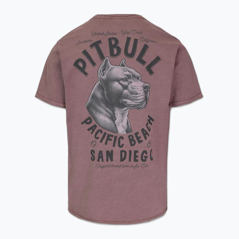 Koszulka męska Pitbull Pacyfic dusty burgundy 5