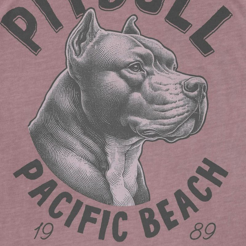 Koszulka męska Pitbull Pacyfic dusty burgundy 8