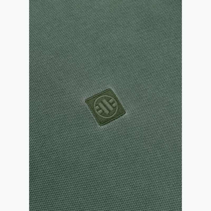 Koszulka polo męska Pitbull Washed Polo sage green 7