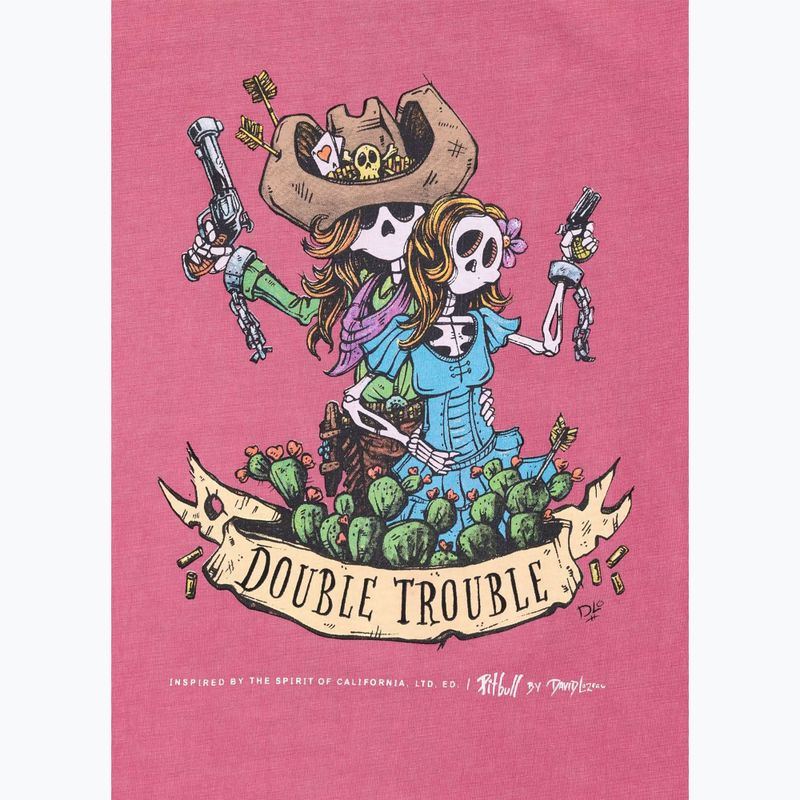 Koszulka damska Pitbull Doubletrouble washed pink 7