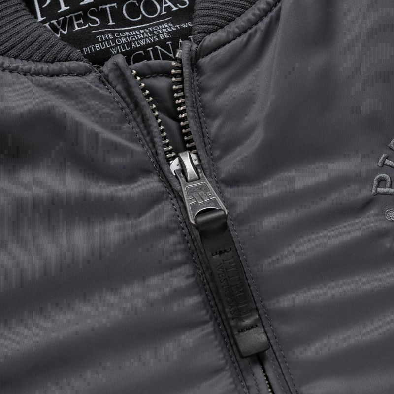 Kurtka męska Pitbull Hacket Washed Bomber graphite 7