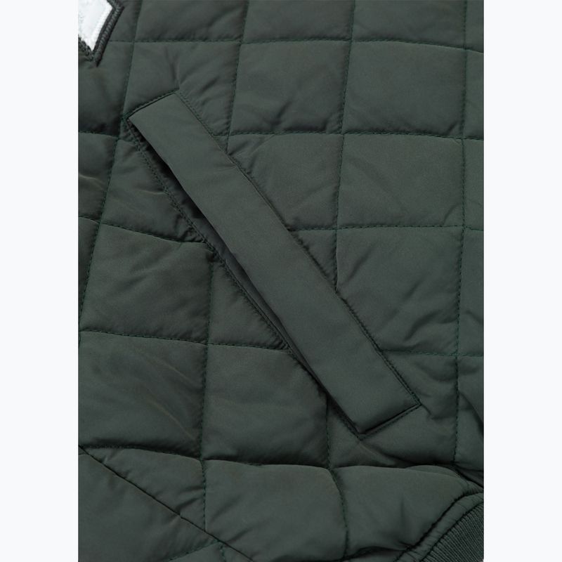 Kurtka męska Pitbull Jupiter Padded Baseball dark green 10