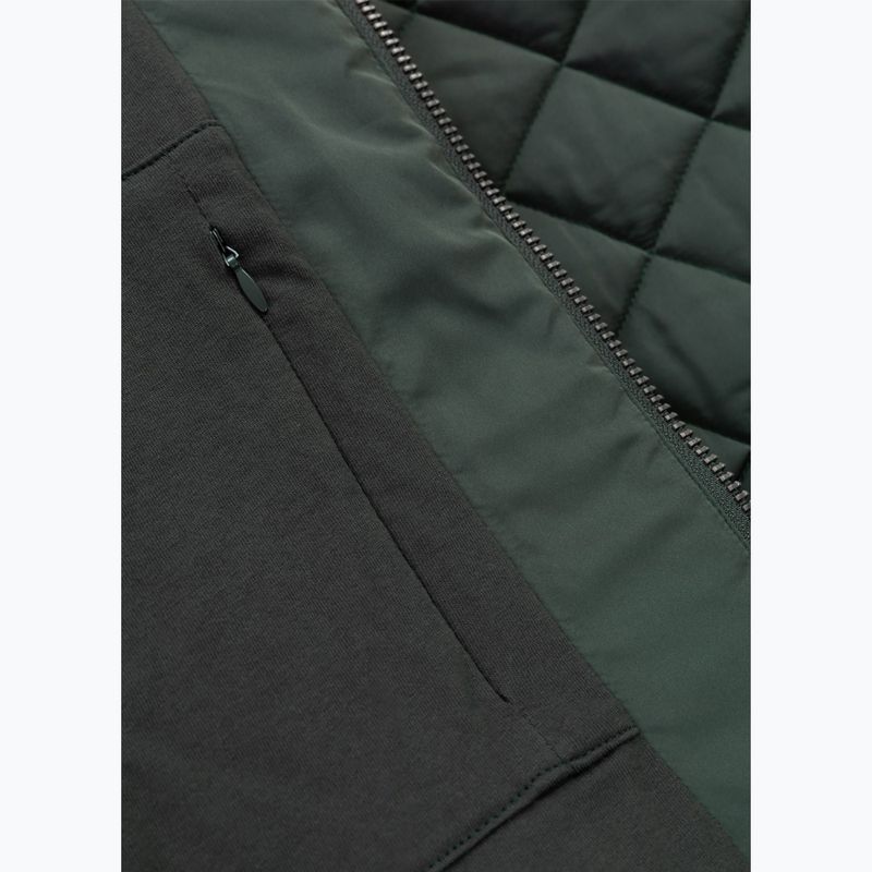 Kurtka męska Pitbull Jupiter Padded Baseball dark green 11