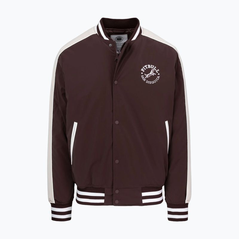 Kurtka męska Pitbull Manolito Baseball burgundy 7