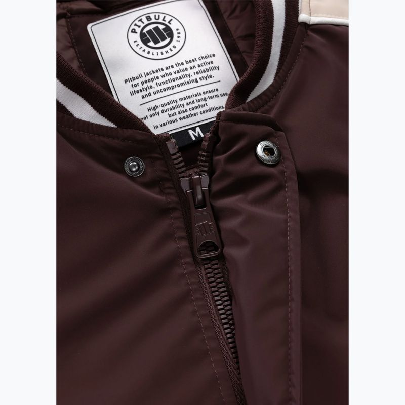 Kurtka męska Pitbull Manolito Baseball burgundy 9