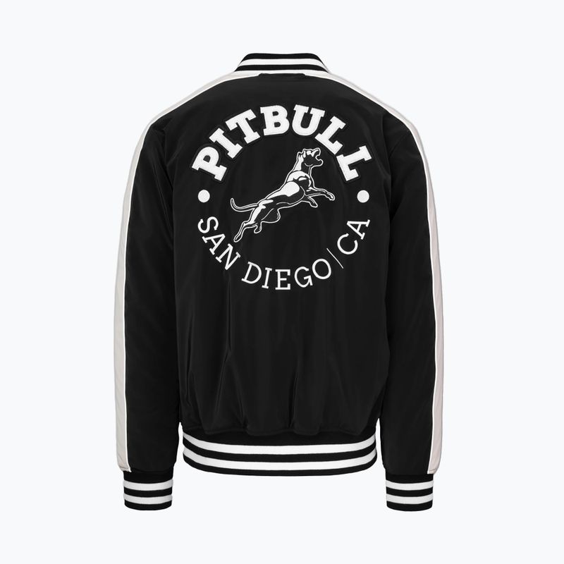 Kurtka męska Pitbull Manolito Baseball black/white 8