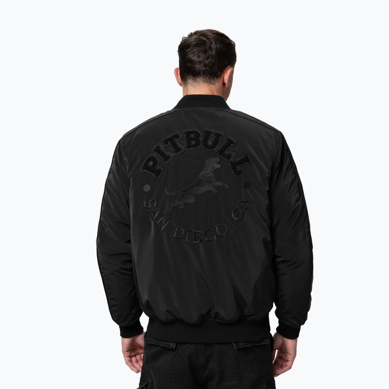 Kurtka męska Pitbull Manolito Baseball black/black 3
