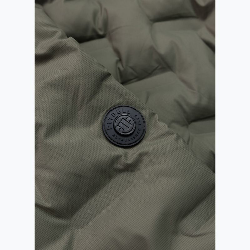 Kurtka zimowa męska Pitbull Fisk Quilted Hooded olive 6