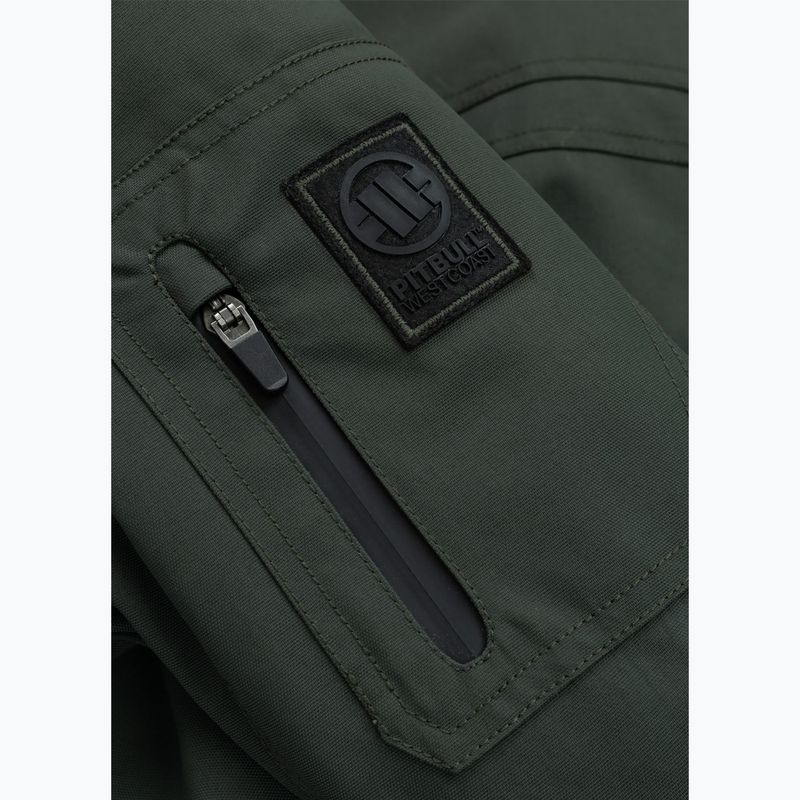 Kurtka zimowa męska Pitbull Balboa 2 Hooded dark green 11