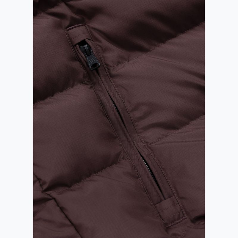 Kurtka zimowa męska Pitbull Dillon Quilted Hooded burgundy 8