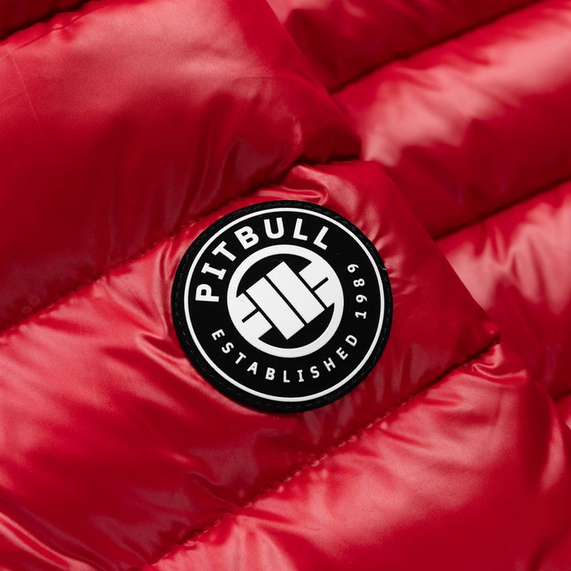 Kurtka zimowa męska Pitbull Shatto Quilted Hooded red/black 5