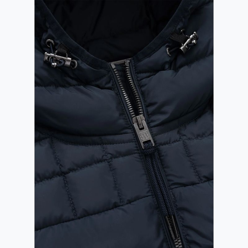 Kurtka zimowa męska Pitbull Foothill Hooded Padded dark navy 6