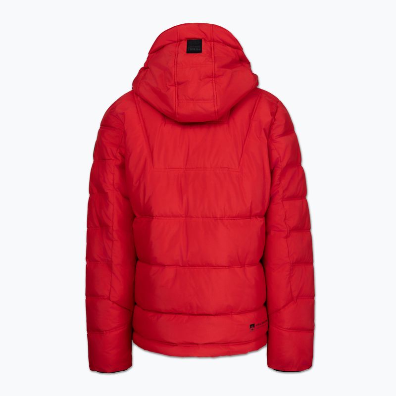 Kurtka zimowa męska Pitbull Piedmont Quilted Hooded fluo/red 4