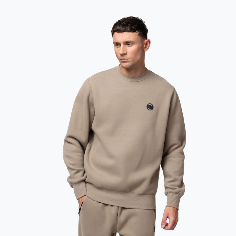Bluza męska Pitbull Small Logo Crewneck pale sand 4