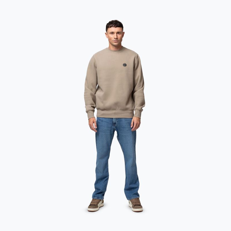 Bluza męska Pitbull Small Logo Crewneck pale sand 5