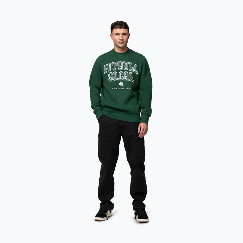 Bluza męska Pitbull So Cal Crewneck hunter green 2