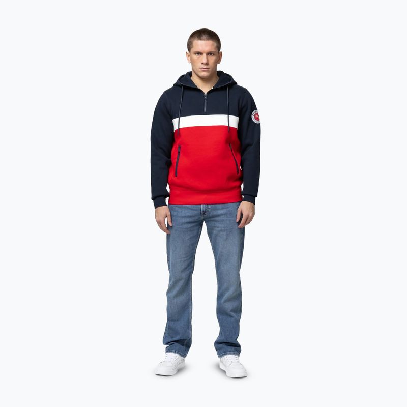 Bluza męska Pitbull Gibson Hooded dark navy/red 2