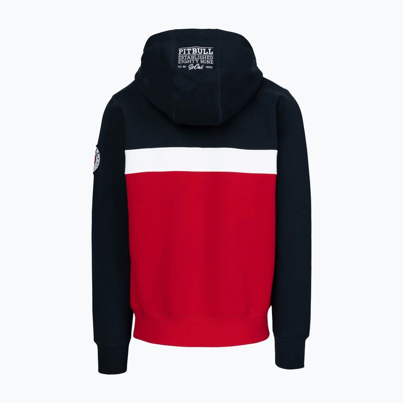 Bluza męska Pitbull Gibson Hooded dark navy/red 5