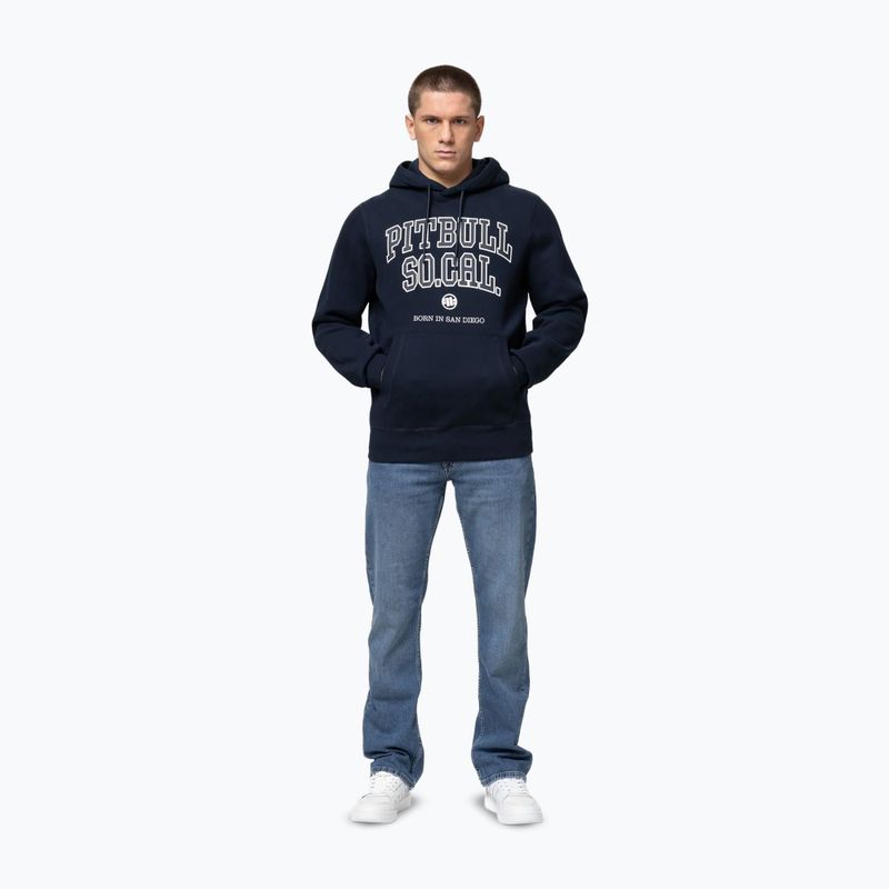 Bluza męska Pitbull So Cal Hooded dark navy/red 2