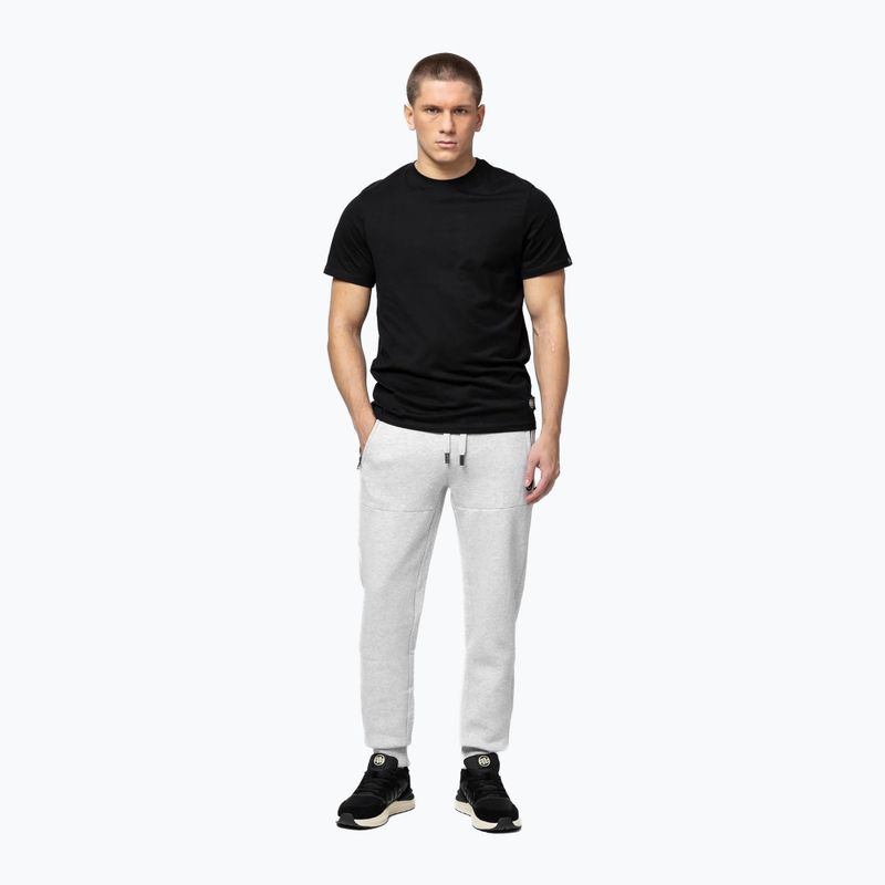 Spodnie męskie Pitbull Small Logo HD Track grey/melange 2