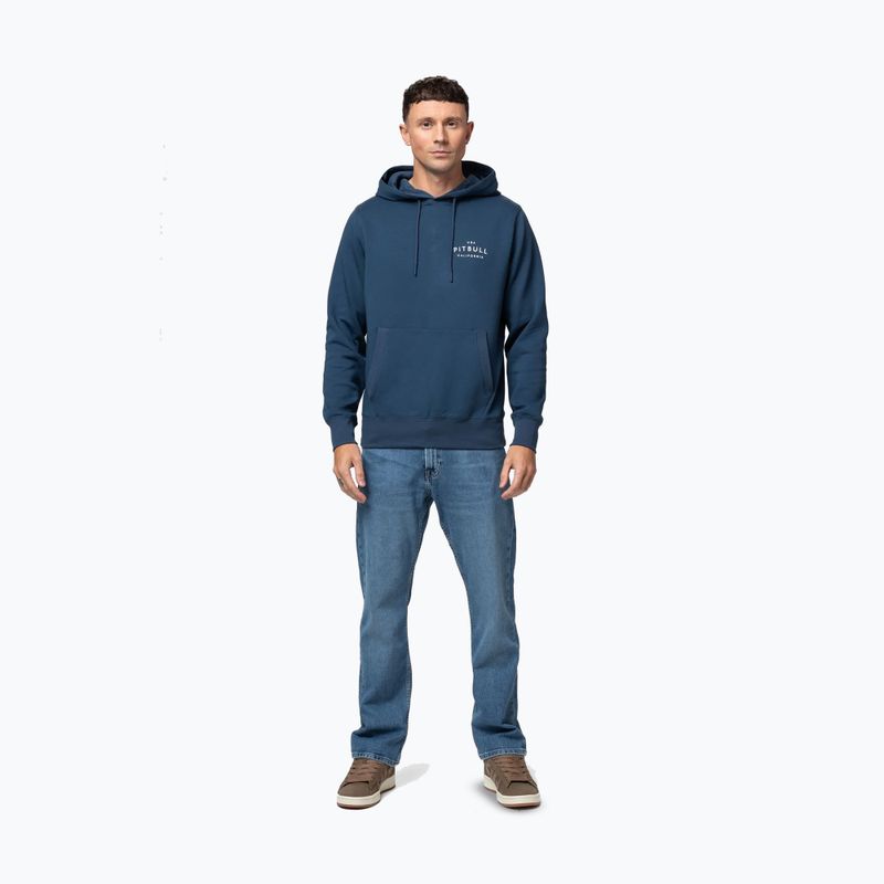 Bluza męska Pitbull Sampson Hooded Sweatshirt petrol blue 2