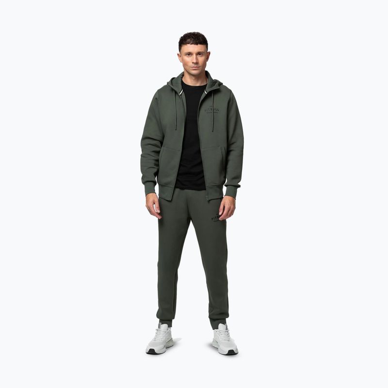 Bluza męska Pitbull Sampson Hooded Zip Sweatshirt old green 2