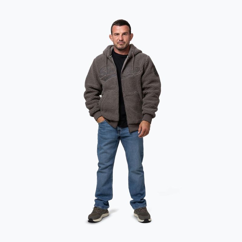 Bluza męska Pitbull Galaxy Hooded Zip taupe 2