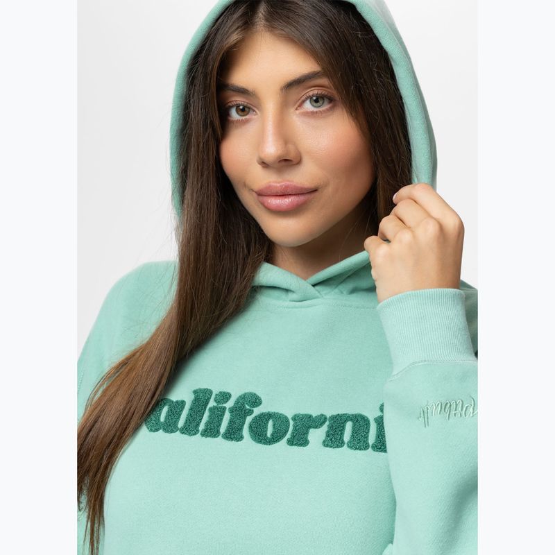 Bluza damska Pitbull California Hooded light mint 5