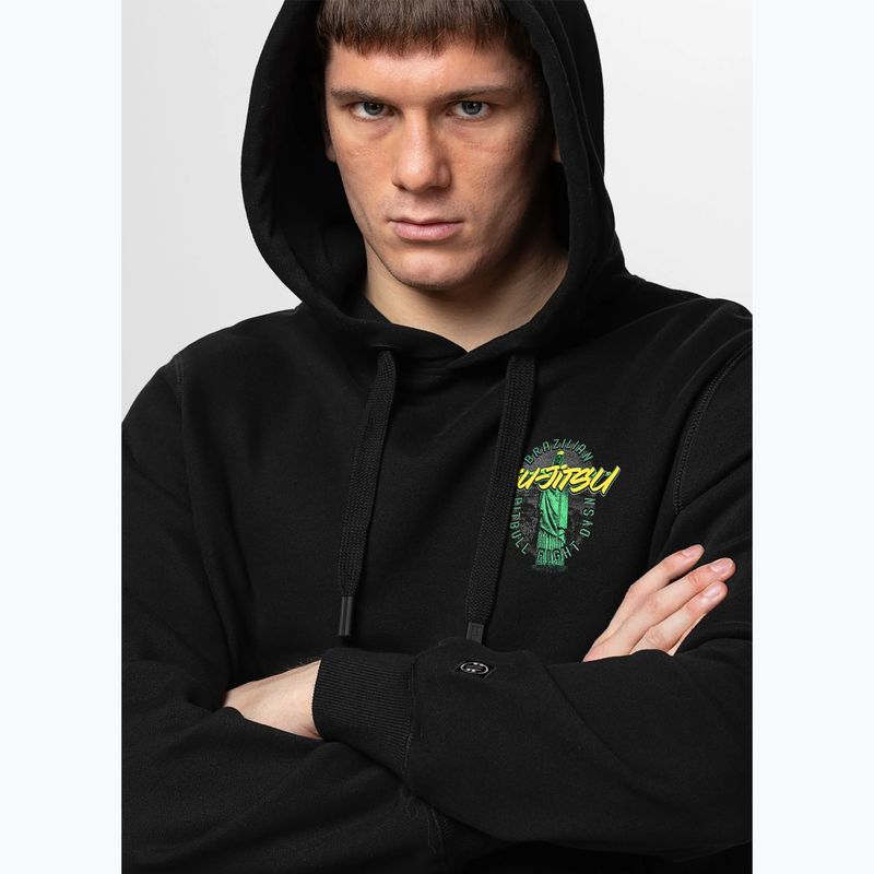 Bluza męska Pitbull Bjj Fight Dvsn Hooded black 4