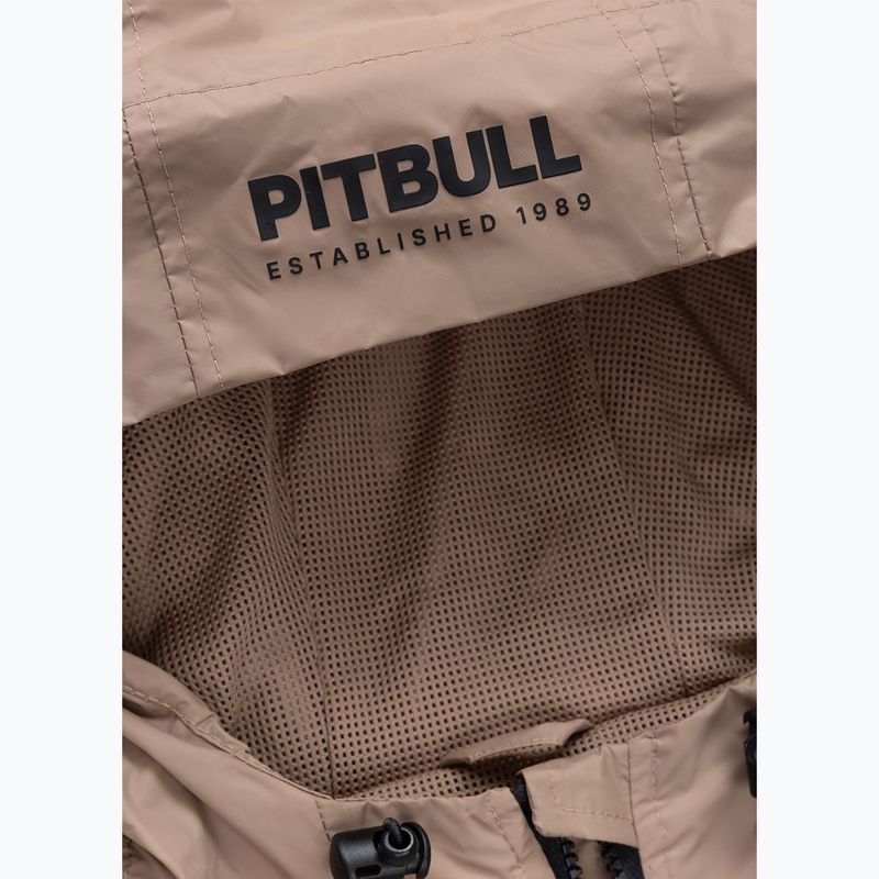 Kurtka damska Pitbull Aaricia Stripes Nylon Hooded dark sand 6