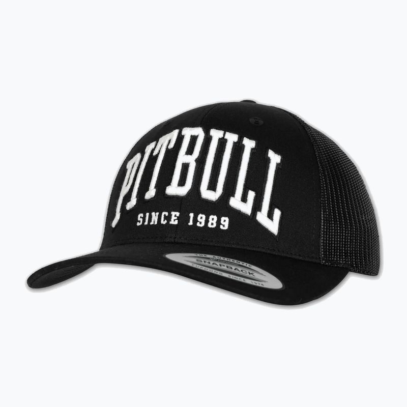 Czapka z daszkiem męska Pitbull Mesh "Pitbull Norton" Trucker Low Profile black/black