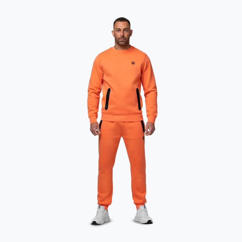 Bluza męska Pitbull Dogwood Crewneck Sweatshirt fluo orange 2