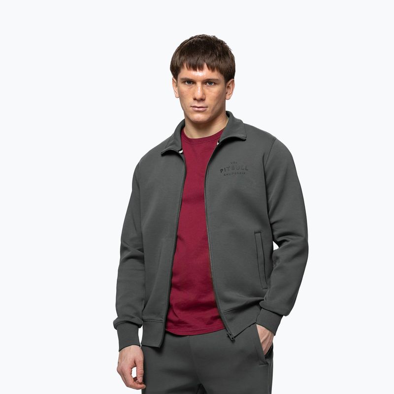 Bluza męska Pitbull Sampson Zip grey/green 4