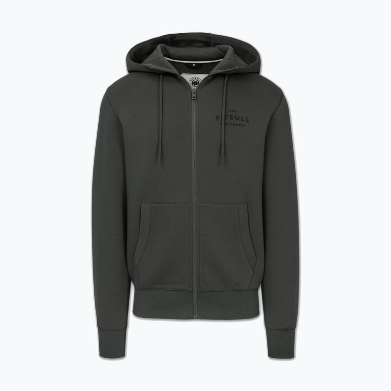 Bluza męska Pitbull Sampson Hooded Zip Sweatshirt grey/green 6