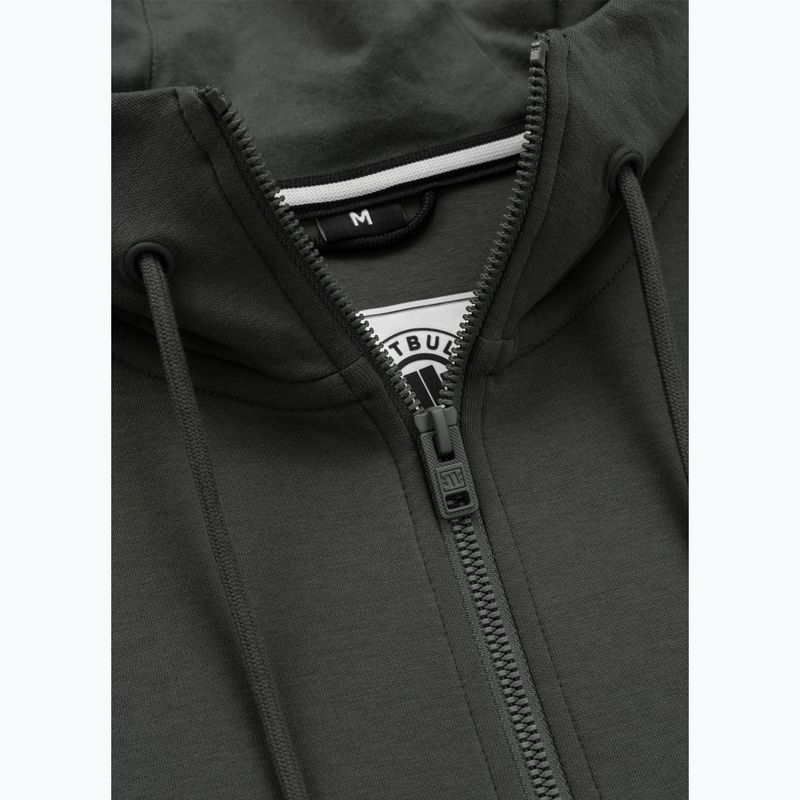 Bluza męska Pitbull Sampson Hooded Zip Sweatshirt grey/green 9