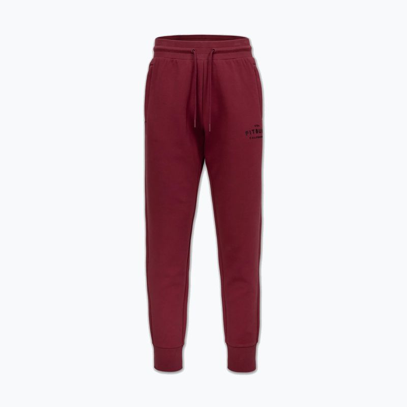 Spodnie męskie Pitbull Sampson Track burgundy 4