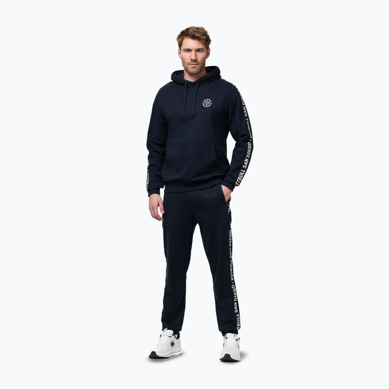 Bluza męska Pitbull Tape Parker Hooded dark navy 2