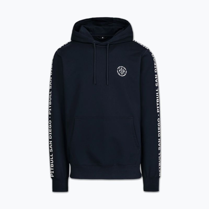 Bluza męska Pitbull Tape Parker Hooded dark navy 4