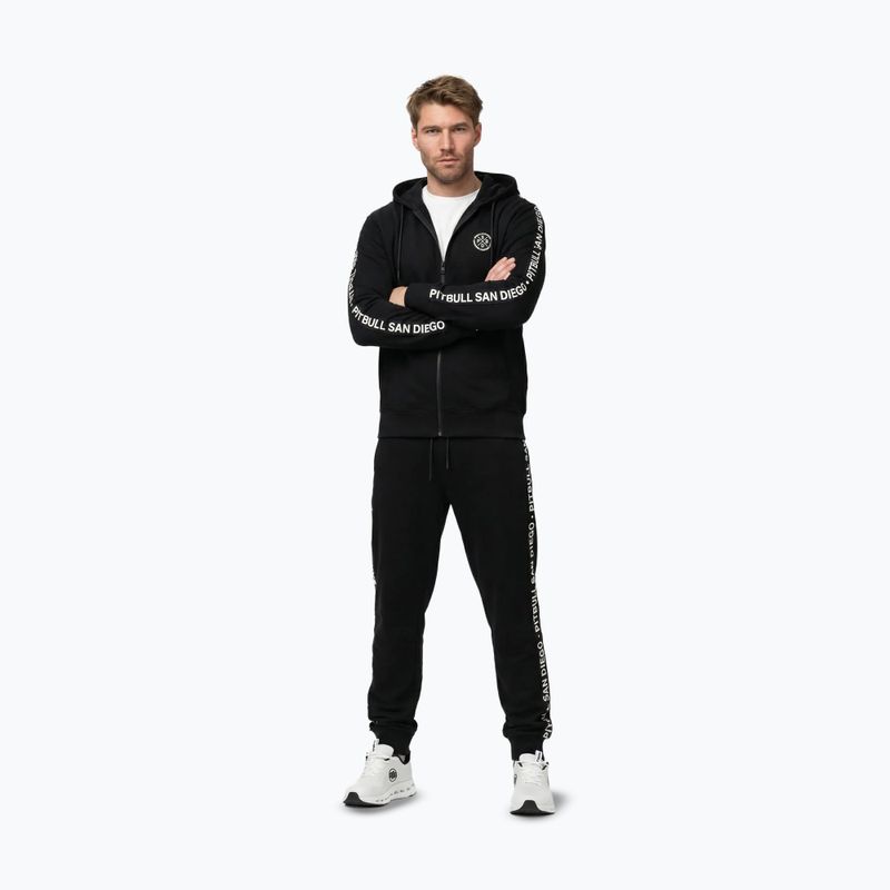 Bluza męska Pitbull Tape Parker Hooded Zip black 2