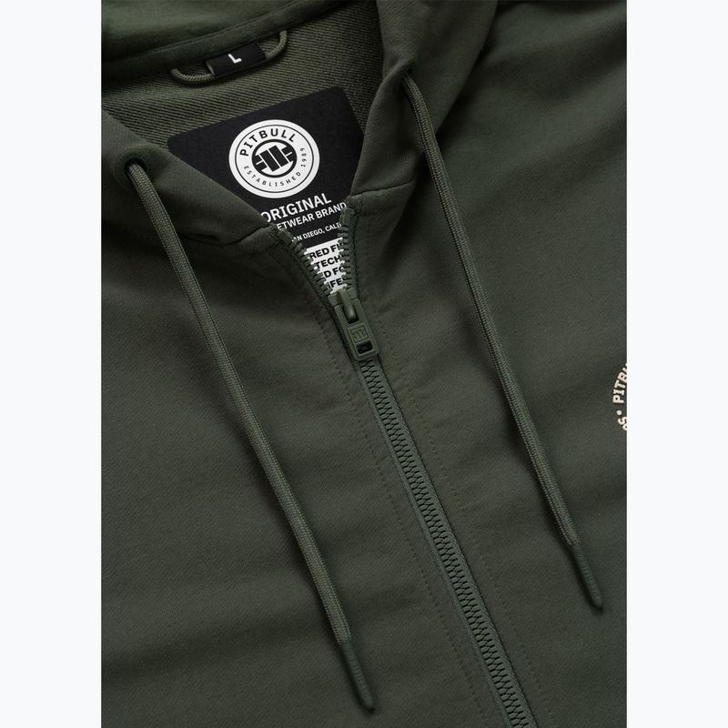 Bluza męska Pitbull Tape Parker Hooded Zip old green 8