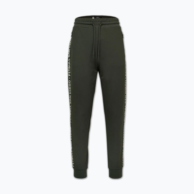 Spodnie męskie Pitbull Tape Parker Jogging old green 3